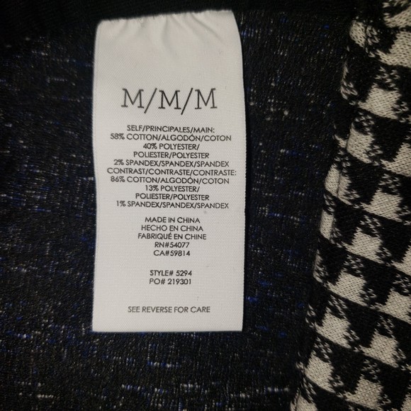 Cabi 21 Club Jacket Blue Jacquard Houndstooth Size Medium - Picture 5 of 12